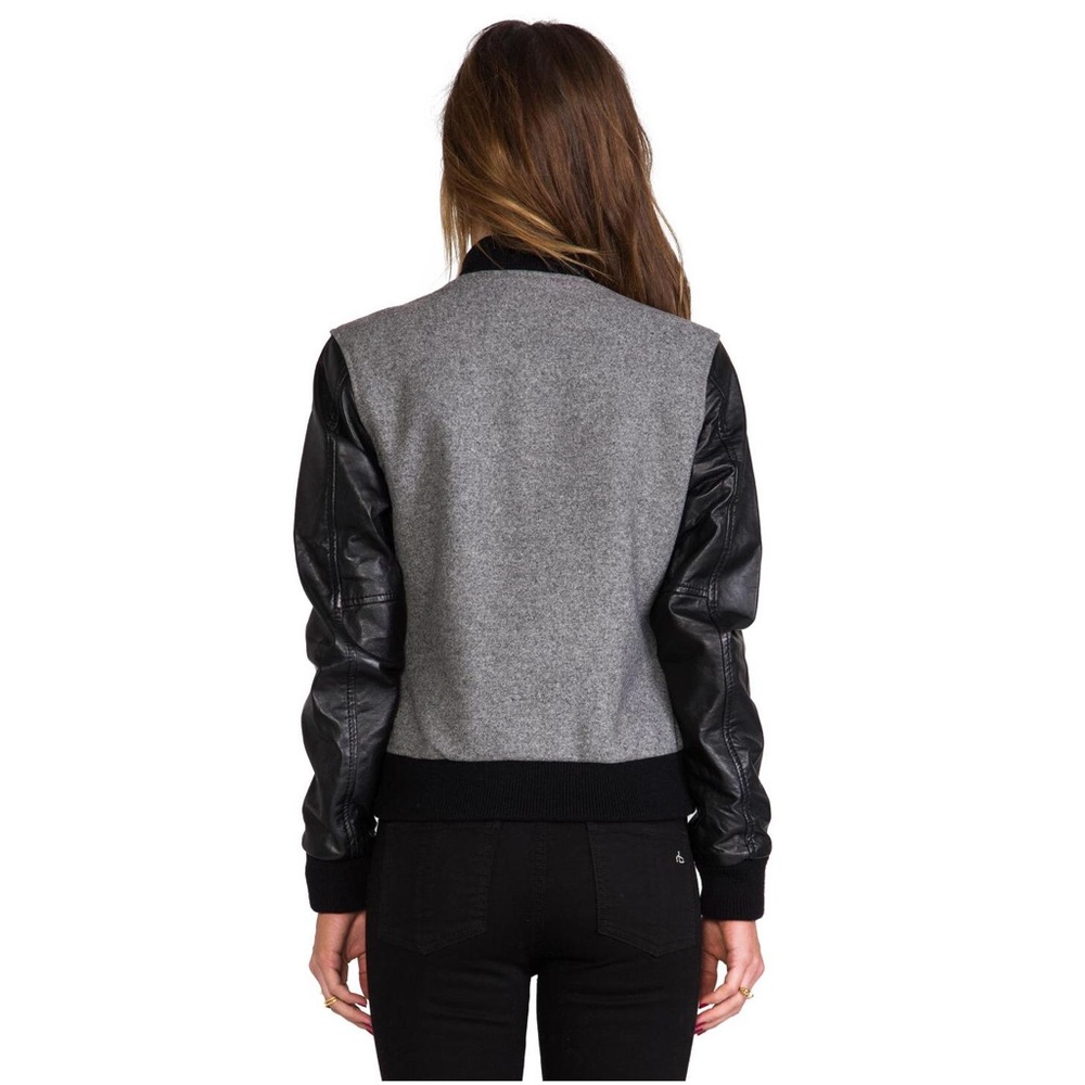 True Religion Heather Grey Varsity Jacket - Picture 4 of 8